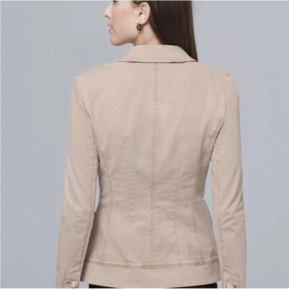 WHITE HOUSE BLACK MARKET Tan Trophy Jacket Blazer | Size 6 - Picture 3 of 16